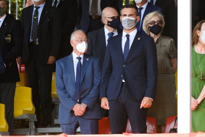 Gabriel Amat y Ramón Fernández-Pacheco, en el palco de autoridades.