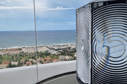 Vista de la costa desde el faro de Mojácar.