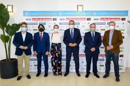 David Bonillo, Rafael Burgos, María Montagut, Vicente García, el delegado de igualdad, Rafael Pasamontes, y José Luis Delgado.