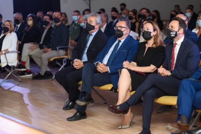 Los representantes de LA VOZ, en la entrega de premios comarca de Níjar.