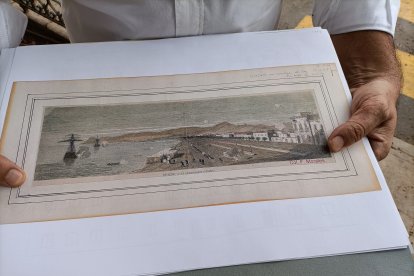 Grabado de Nicholas Chapuy en el que se ve el \'rosado\' del Provincial