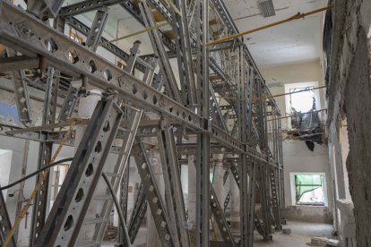 Andamios de la sala de San Rafael