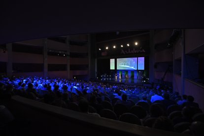 El Maestro Padilla, durante el desarrollo del evento.