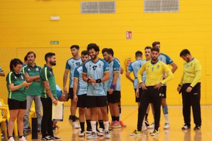 El banquillo tras un tiempo muerto.