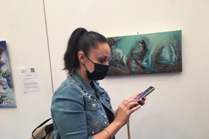 CONONCE LA PINTURA ES LIBERTAD, exposición de pintura de la afiliada de El Ejido Ángeles Lozano.