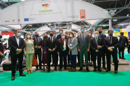 Consejería de Agricultura de la Junta de Andalucía, Diputación y alcaldes populares en el stand de Hortiespaña
