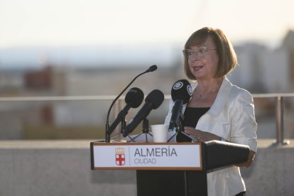 La presidenta de la Asociación Amigos de la Alcazaba, María Teresa Pérez.