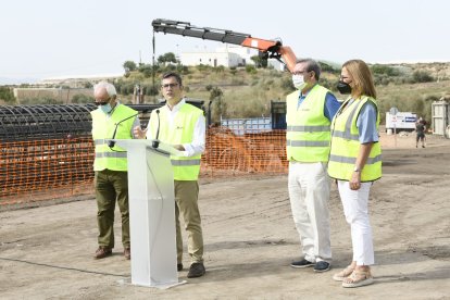 Félix Bolaños, ministro, estuvo recorriendo obras en un tramo hace dos meses.