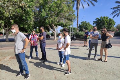 Ambiente en las taquillas.