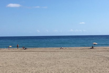 Una imagen veraniega en el mes de octubre.