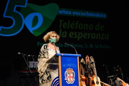 Isabel Orland, durante su intervención.