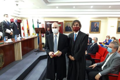 Jesús Fernández Sánchez y su padrino