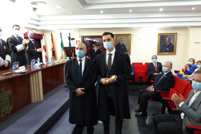 Mario Carlos Quintas Salmerón y su padrino Blas Mariano Salmerón García