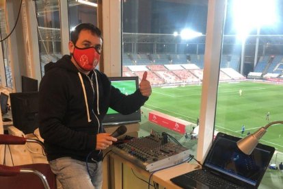 Preparado en la cabina de megafonía del Mediterráneo.