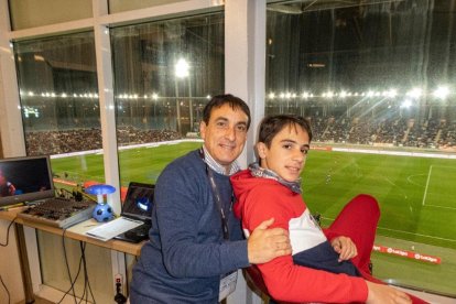 Ramón Jr tampoco se perdía un partido del Almería con su padre.