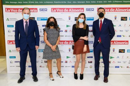Álvaro Islán, Ana Medina, Alicia Piñero y Manuel Lorente, de la empresa almeriense Hidralia