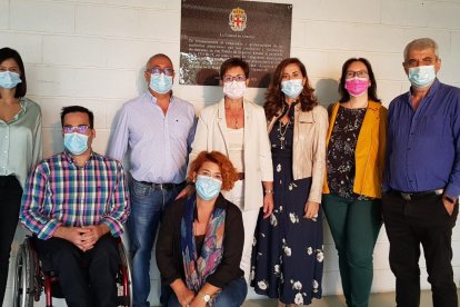 Concejales del PSOE, presentes en el acto.