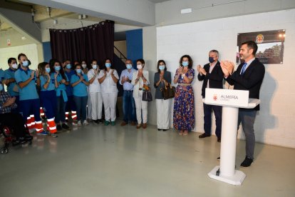 Sanitarios presentes en el acto.