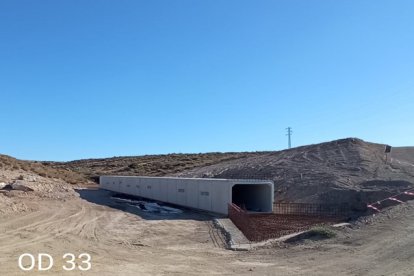 Obra de drenaje en el tramo Níjar-Río Andarax.