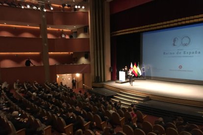 Todo preparado para la entrega del Premio Reino de España.