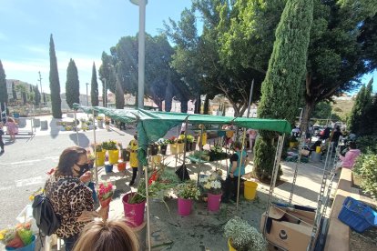 Todo tipo de flores para adornar las tumbas