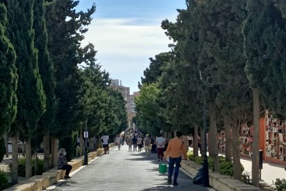 Pasillo central del cementerio de San José