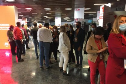 Los socialistas andaluces van llegando a la cita.