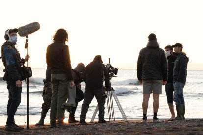 El equipo de la película prepara una secuencia en Los Escullos.