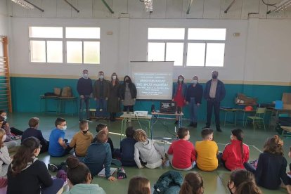 Charla en un colegio de Rioja.