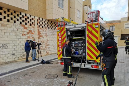 Los bomberos se han desplazado esta mañana al lugar del siniestro.