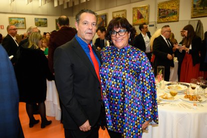 Salvador Rodríguez y María del Mar García, presidenta del Colegio de Enfermería de Almería.