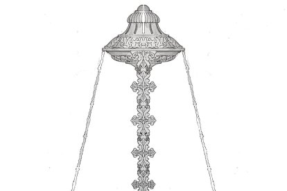 Boceto original para las lámparas de San José.
