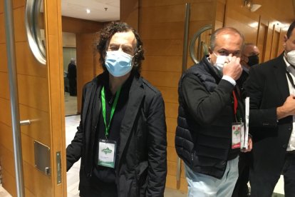 Pablo Venzal, a su llegada al Comité Ejecutivo.