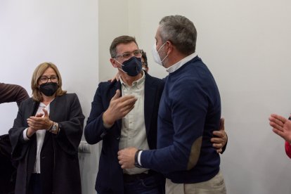 Esperanza Pérez, José Luis Sánchez Teruel y el nuevo secretario, Juan Antonio Lorenzo.