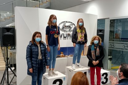 Cadete femenino: Sánchez Castellano y Aguilar Gallego.