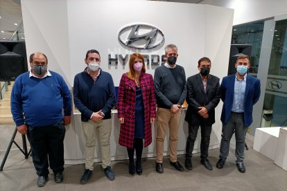 El equipo después de una intensa jornada de trabajo.