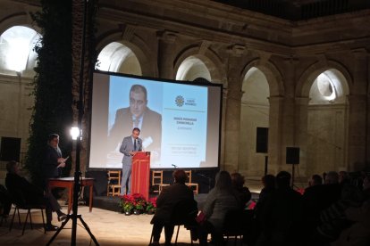 Jesús Posadas Chinchilla en su discurso tras recibir el premio.