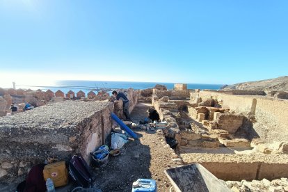 Zona de trabajos arqueológicos