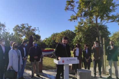 El alcalde de Almería, Ramón Fernández-Pacheco, en el acto de inauguración.