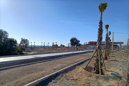 Ya se pueden ver los trazados de los diferentes carriles con los que contará la zona