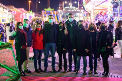 El equipo de gobierno del Ayuntamiento de Almería, visitando AlmeriaPark.
