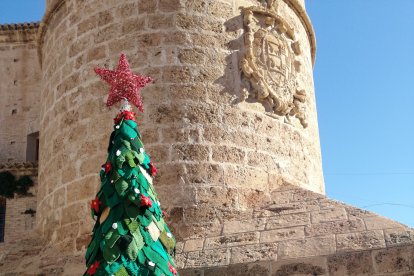 El árbol de croché desde otra perspectiva.