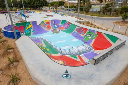 Vista parcial del \'skatepark\' de El Ejido.