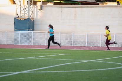 Trotando por la pista