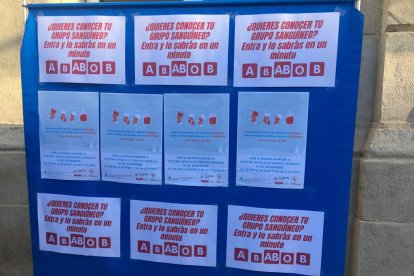 Carteles informativos.