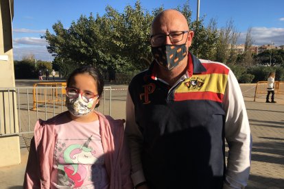 Araida Aparicio Cañabate, primera en entrar en el Palacio de los Juegos.