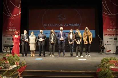 Los premiados en la gala.