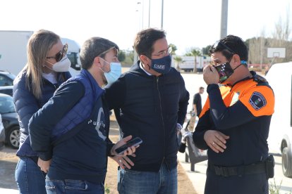 Francisco Góngora, Alberto González y María José Martín han asistido a la inauguración