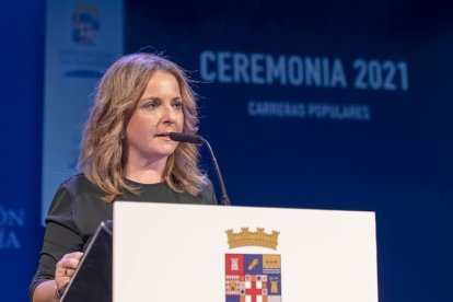 María Luisa Cruz durante su intervención.