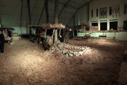 Imagen del escenario natural construido por Alfonso Muñoz y ANHK Producciones en colaboración con el Ayuntamiento